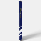 Diagonalen - Blauw en wit Case-Mate iPhone Case (Achterkant / Links)