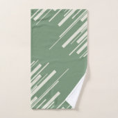 Diagonalen - Groen Bad Handdoek (Handdoek)