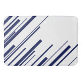 Diagonalen in blauw en wit badmat (Voorkant)