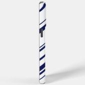 Diagonalen in blauw en wit Case-Mate iPhone case (Achterkant / Rechts)