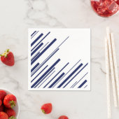 Diagonalen in blauw en wit servet (Insitu)