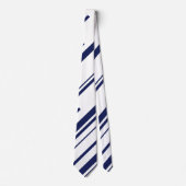 Diagonalen in blauw en wit stropdas (Voorkant)