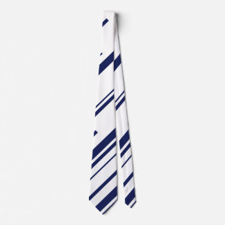 Diagonalen in blauw en wit stropdas