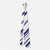Diagonalen in blauw en wit stropdas (Achterkant)