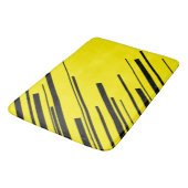 Diagonalen in Geel en Zwart Badmat (Gekanteld)