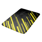 Diagonalen in Geel en Zwart Badmat (Gekanteld)