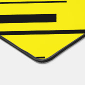 Diagonalen in Geel en Zwart Bureaumat (Hoek)