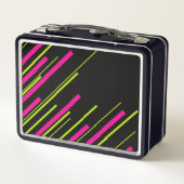 Diagonalen in Lime Green, Hot Pink en Black (Achterkant)