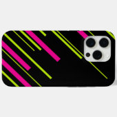 Diagonalen in Lime Green, Hot Pink en Black Case-Mate iPhone Case (Achterkant (horizontaal))