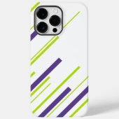 Diagonalen in Lime Groen en Paarse Case-Mate iPhone Case (Achterkant)