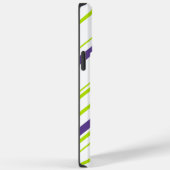 Diagonalen in Lime Groen en Paarse Case-Mate iPhone Case (Achterkant / Rechts)