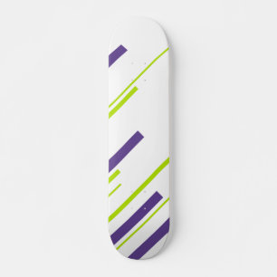 Diagonalen in Lime Groen en Paarse Persoonlijk Skateboard