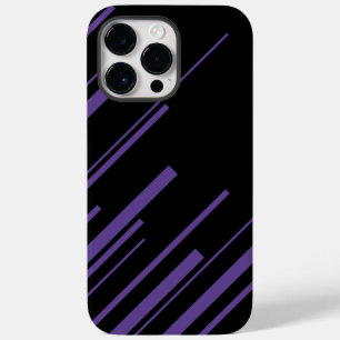 Diagonalen in Paars en Zwart Case-Mate iPhone 14 Pro Max Hoesje