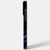 Diagonalen in Paars en Zwart Case-Mate iPhone Case (Achterkant / Links)