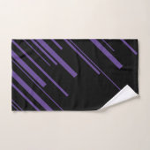 Diagonalen in Paarse en zwart Bad Handdoek (Handdoek)