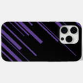 Diagonalen in Paarse en zwart Case-Mate iPhone Case (Achterkant (horizontaal))