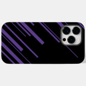 Diagonalen in Paarse en zwart Case-Mate iPhone Case (Achterkant (horizontaal))