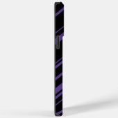 Diagonalen in Paarse en zwart Case-Mate iPhone Case (Achterkant / Rechts)