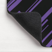 Diagonalen in Paarse en zwart Muismat (Hoek)