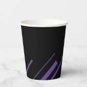 Diagonalen in Paarse en zwart Papieren Bekers (Achterkant)