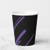 Diagonalen in Paarse en zwart Papieren Bekers (Links)