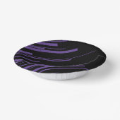 Diagonalen in Paarse en zwart Papieren Kommen (Gebogen)