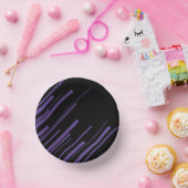 Diagonalen in Paarse en zwart Papieren Kommen (Feest)