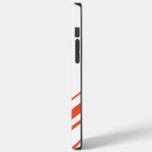 Diagonalen in Sinaasappel en wit Case-Mate iPhone Case (Achterkant / Links)