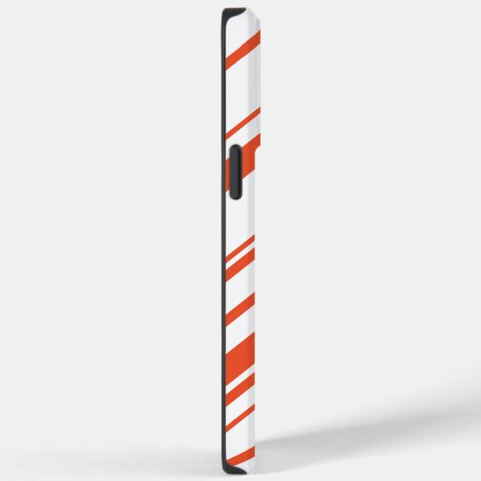 Diagonalen in Sinaasappel en wit Case-Mate iPhone Case (Achterkant / Rechts)