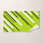 Diagonalen - Lime Green Bad Handdoek (Handdoek)