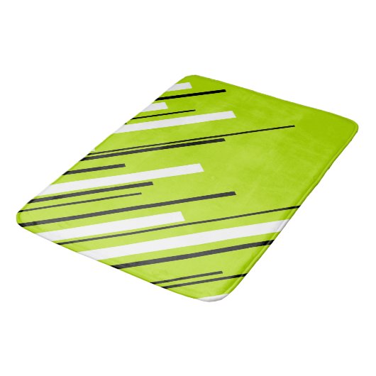 Diagonalen - Lime Green Badmat (Gekanteld)