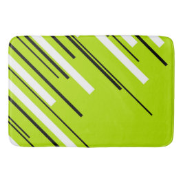 Diagonalen - Lime Green Badmat