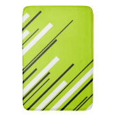 Diagonalen - Lime Green Badmat (Voorkant Verticaal)