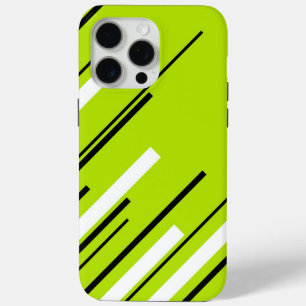 Diagonalen - Lime Green iPhone 15 Pro Max Hoesje