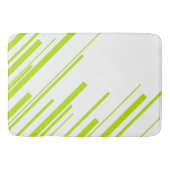 Diagonalen - Lime Green en White Badmat (Voorkant)