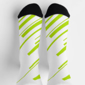 Diagonalen - Lime Green en White Sokken (Top)