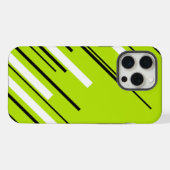 Diagonalen - Lime Green iPhone Hoesje (Achterkant horizontaal)