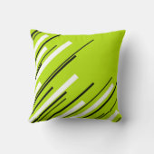 Diagonalen - Lime Green Kussen (Achterkant)