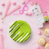 Diagonalen - Lime Green Papieren Kommen (Feest)