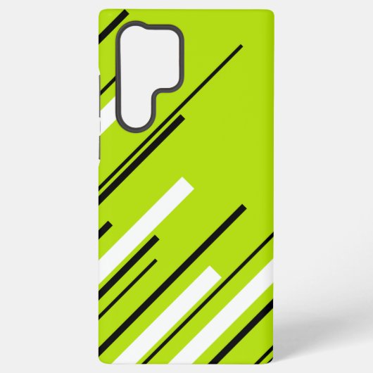 Diagonalen - Lime Green Samsung Galaxy Hoesje (Achterkant)