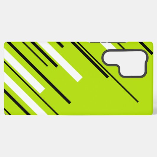 Diagonalen - Lime Green Samsung Galaxy Hoesje (Achterkant horizontaal)