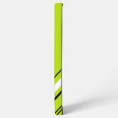 Diagonalen - Lime Green Samsung Galaxy Hoesje (Linkerkant)