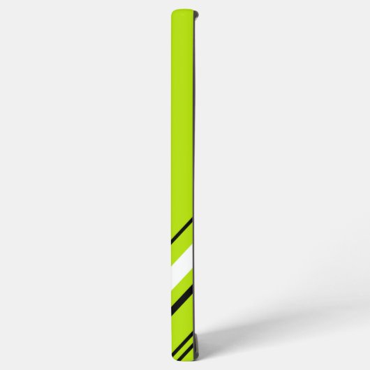 Diagonalen - Lime Green Samsung Galaxy Hoesje (Linkerkant)