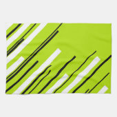 Diagonalen - Lime Green Theedoek (Horizontaal)
