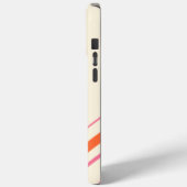 Diagonalen - Roze, Oranje en Crème Case-Mate iPhone Case (Achterkant / Links)