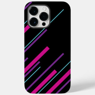 Diagonalen - Roze, Paars, blauw en zwart Case-Mate iPhone 14 Pro Max Hoesje