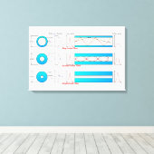 Diagram Grafiek Optische vezeltypen multimode Canvas Afdruk (Insitu (Houten vloer))