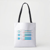 Diagram Grafiek Optische vezeltypen multimode  Tote Bag (Voorkant)
