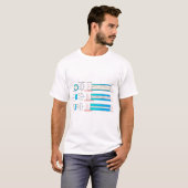 Diagram Grafiek Optische vezeltypes multimode T-shirt (Voorkant volledig)