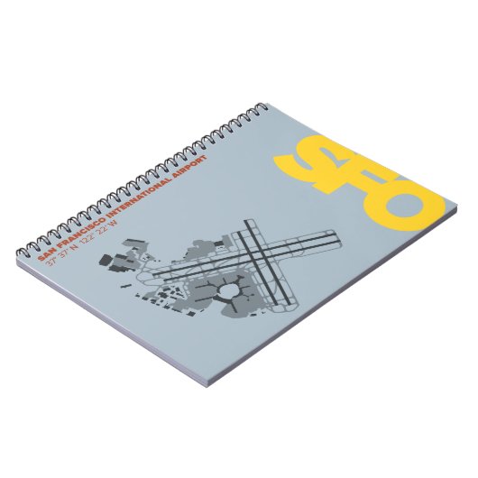 Diagram-notebook van San Francisco Airport (SFO) Notitieboek (Linkerzijde)